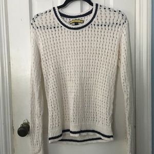 Aeropostale white open knit sweater